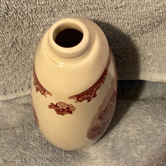 VTG 2003 Johnson Brothers Pink Vase or Decanter-Farnham Castle Pictured-6" H-EUC - Picture 4 of 9